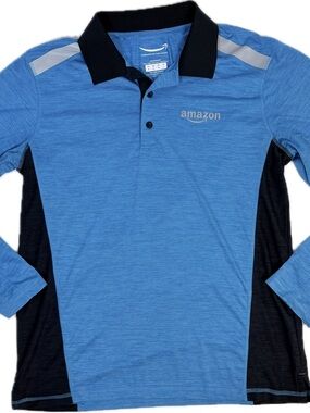 Amazon Men's Sz M Long Sleeve Polo